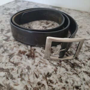 Wilson’s Leather Italian Belt w/ Silver Buckle size 34‎